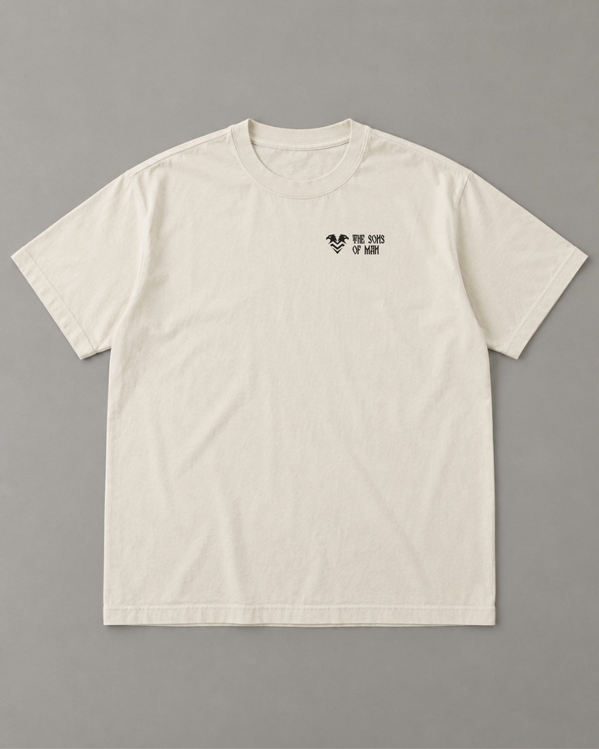 Hypermacho "Champion General" Tee in Faded Bone (front) – Orthodox Christian t-shirt by The Sons of Man