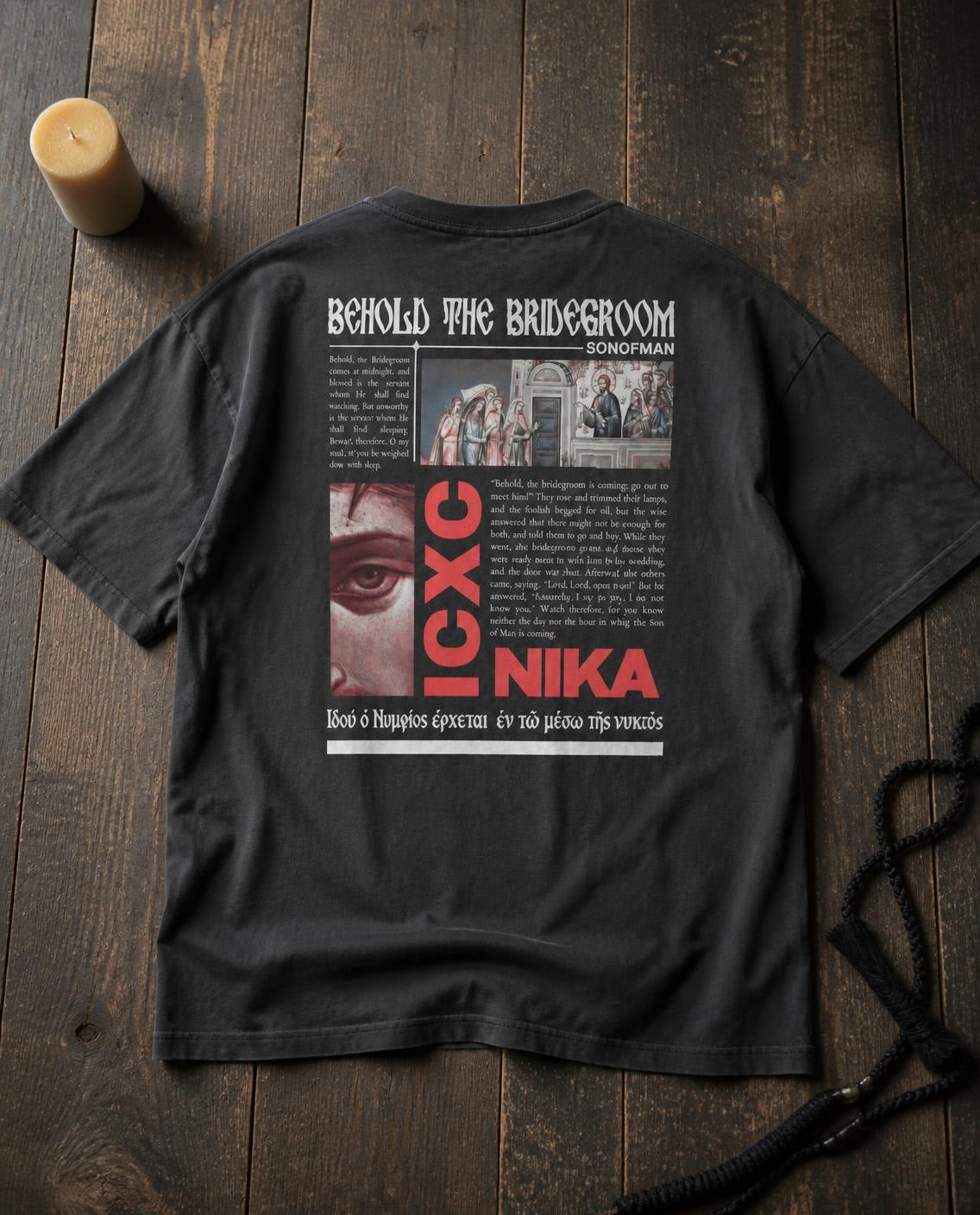 Son of Man "Behold the Bridegroom" Tee, lifestyle photo – The Sons of Man