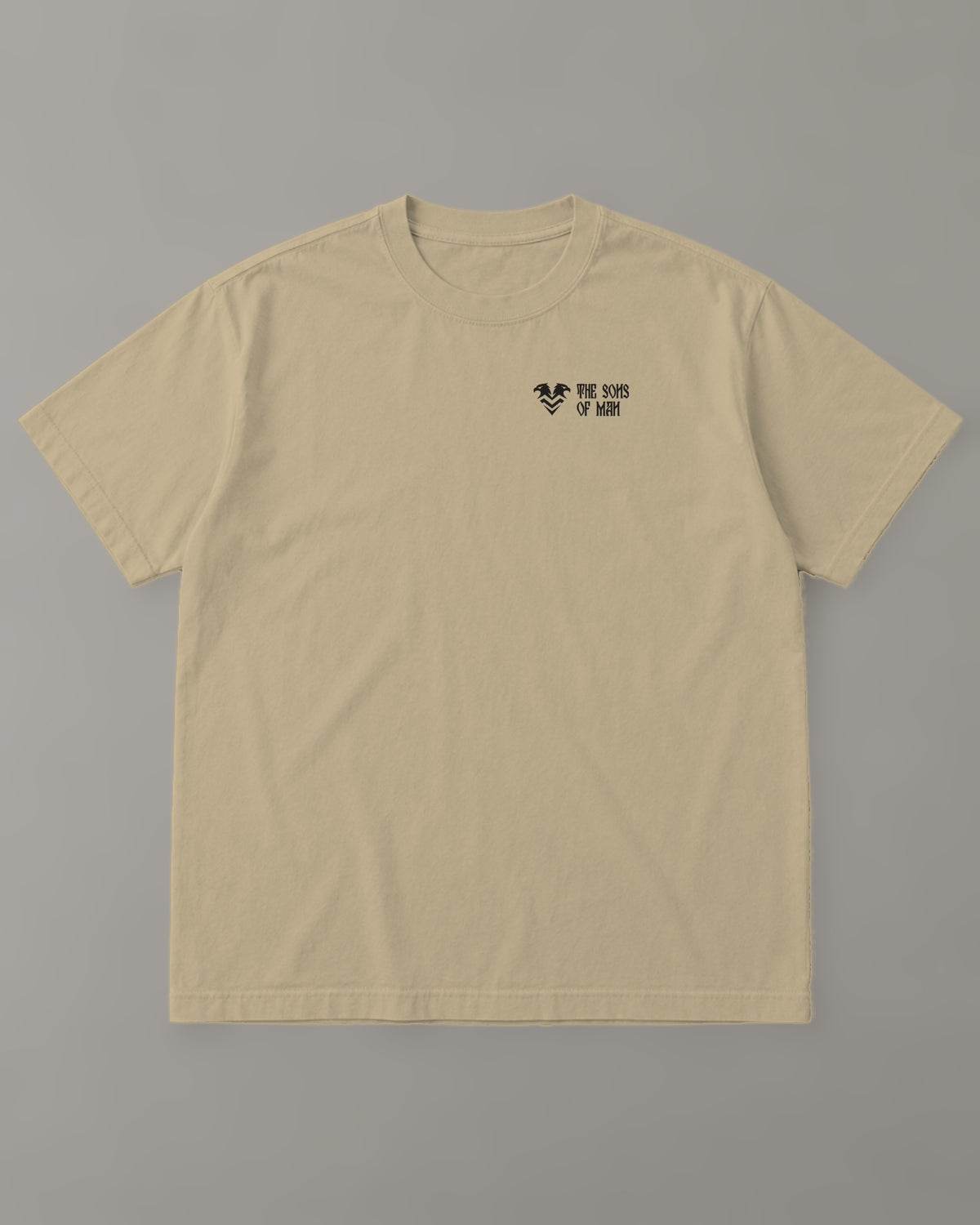 Hypermacho "Champion General" Tee in Faded Khaki (front) – Orthodox Christian t-shirt by The Sons of Man