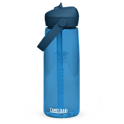 Askesis CamelBak Thrive Bottle in Oxford Blue (front) – Orthodox Christian water bottle by The Sons of Man
