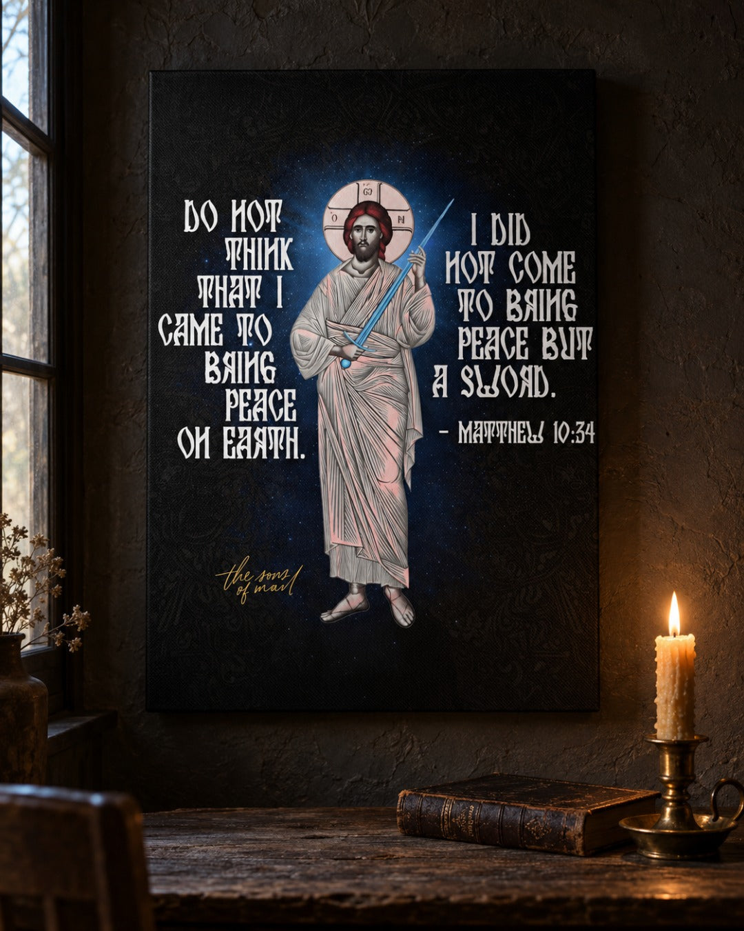 Logos Poster, lifestyle photo – The Sons of Man