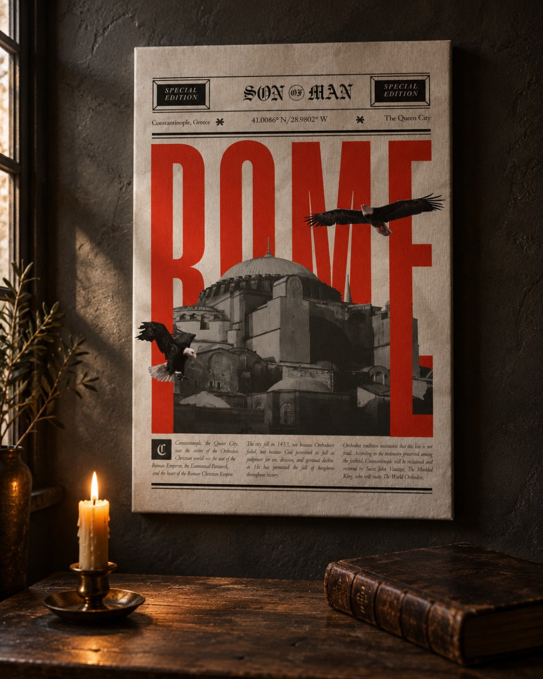 Rome Poster, lifestyle photo – The Sons of Man